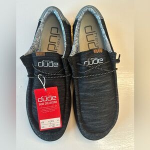 NWT. Hey Dude ,Size-12 Men's Black Slip-On Loafers